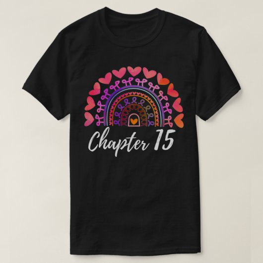 第15章誕生日15番目の誕生日のための虹 Tシャツ (デザイン正面)