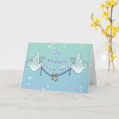 第15結婚記念日のギフト カード (黄色い花)