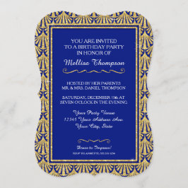 第15誕生会の魅力的で素晴らしいGatsbyのスタイル 招待状