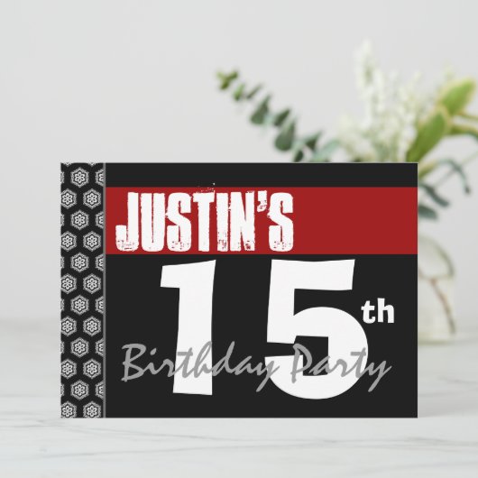第15誕生日のモダンで赤く白い黒はW768を主演します 招待状 (スタンド正面)