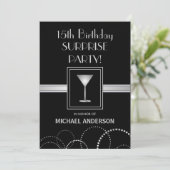 第15誕生日の男らしいパーティの招待状 招待状 (スタンド正面)
