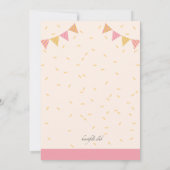 第15誕生日のQuinceañeraの招待状 招待状 (裏面)