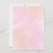 第15誕生日キンセアニェラ素朴フローラ水彩 招待状 (裏面)