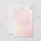 第15誕生日キンセアニェラ素朴フローラ ノートカード (裏面)