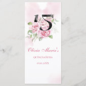 第15誕生日キンセアニェラ素朴フローラ メニュー (裏面)