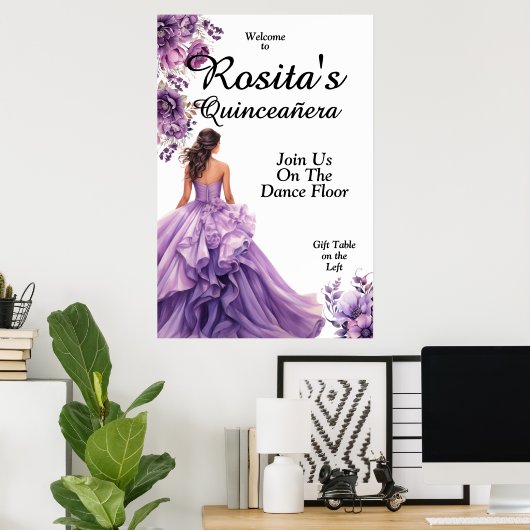 第15誕生日キンセアニェラ ポスター (ホームオフィス)