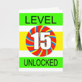 第15誕生日コンピュータゲーマー カード (正面)