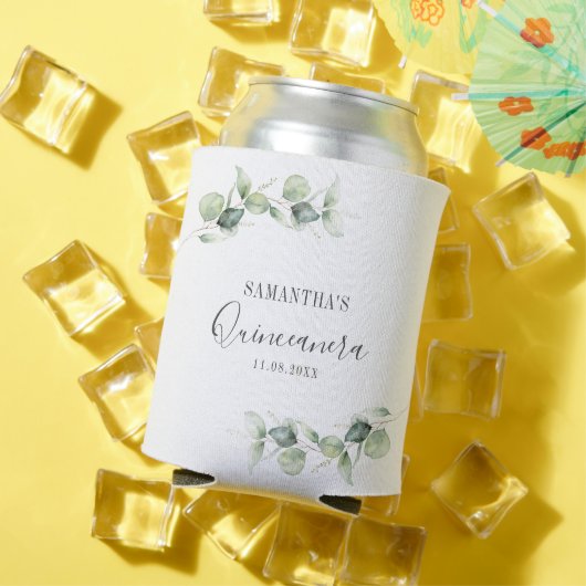 第15誕生日ユーカリプスグリーンリーキンセアニェラ 缶クーラー (インサイチュ 夏)