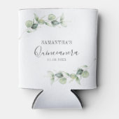 第15誕生日ユーカリプスグリーンリーキンセアニェラ 缶クーラー (正面)