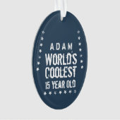 第15誕生日世クール界15年海軍T40 オーナメント (正面)