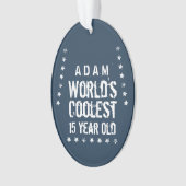 第15誕生日世クール界15年海軍T40 オーナメント (正面)