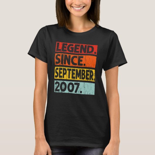 第15誕生日伝説2007年9月15年 Tシャツ (正面)