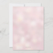 第15誕生日招待状ピンクと金ゴールド 招待状 (裏面)