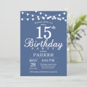 第15誕生日招待状青 招待状 (スタンド正面)