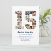 第15誕生日第15カスタム号写真コラージュ 招待状 (スタンド正面)