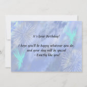 第15誕生日花火付き カード (裏面)