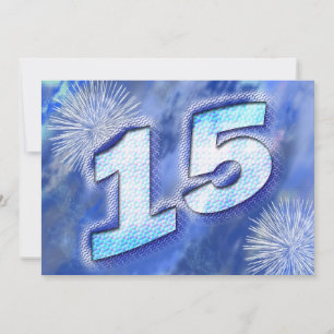 第15誕生日花火付き カード