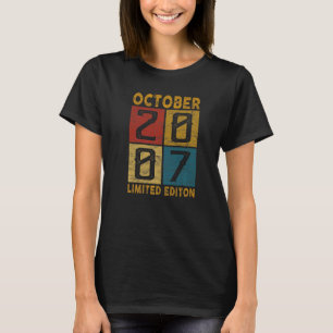 第15誕生日2007年10月生まれ2007年15歳 Tシャツ