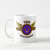 第15軍隊の空軍"軍隊飛行隊"のWW II コーヒーマグカップ (左)