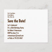 第1510代の誕生日救日付グランジ星 案内ポストカード (裏面)