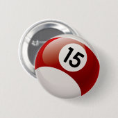 第15 BILLARDS球 缶バッジ (正面&裏面)
