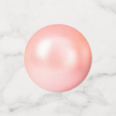 第16エレガント誕生日とプルメリアの花オンピンク コンフェッティ (スモール正面)