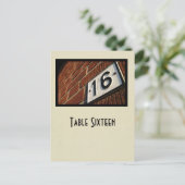 第16テーブルの郵便はがき ポストカード (スタンド正面)