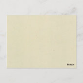 第16テーブルの郵便はがき ポストカード (裏面)