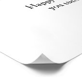 第16パーソナライズされた誕生日コラージポスター ポスター (角)