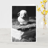 第16ヒツジの誕生日 カード (黄色い花)