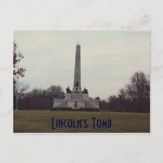 第16代大統領の墓。 ポストカード (正面)