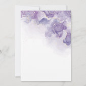 第16回ソフトパープルラベンダーエレガントバースデーパーティー 招待状 (裏面)