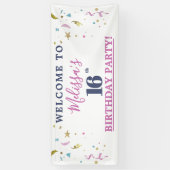 第16回バースデーパーティーへようこそ 横断幕 (縦)