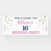 第16回バースデーパーティーへようこそ 横断幕 (横)