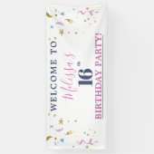 第16回バースデーパーティーへようこそ 横断幕 (縦)