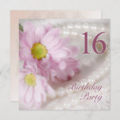 第16回バースデーパーティーデイジー 招待状 (正面/裏面)
