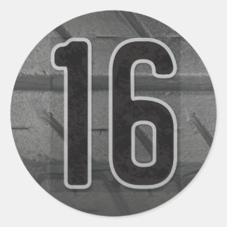 第16回ボーイ誕生日シール ラウンドシール