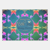 第16回結婚ワックス、スタチスフラワー ラッピングペーパーシート (正面)