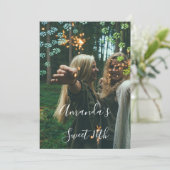 第16回花の緑王室ののグラデーション写真 招待状 (スタンド正面)