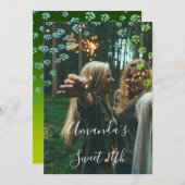 第16回花の緑王室ののグラデーション写真 招待状 (正面/裏面)