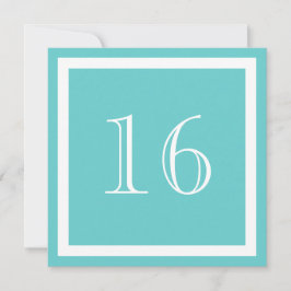 第16回誕生日パーティーの招待 – アクア 招待状