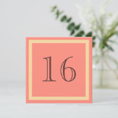 第16回誕生日パーティーの招待 – サケサンゴ 招待状 (スタンド正面)