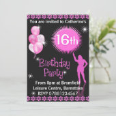 第16回誕生日パーティーへの招待 招待状 (スタンド正面)