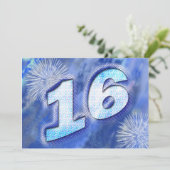 第16回誕生日パーティー招待状 招待状 (スタンド正面)