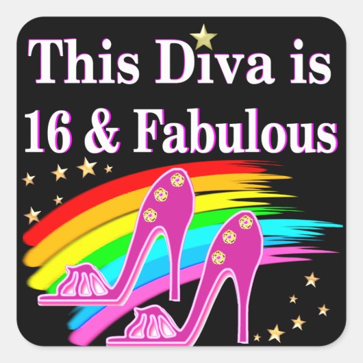 第16期ピンクシュークイーン スクエアシール (正面)