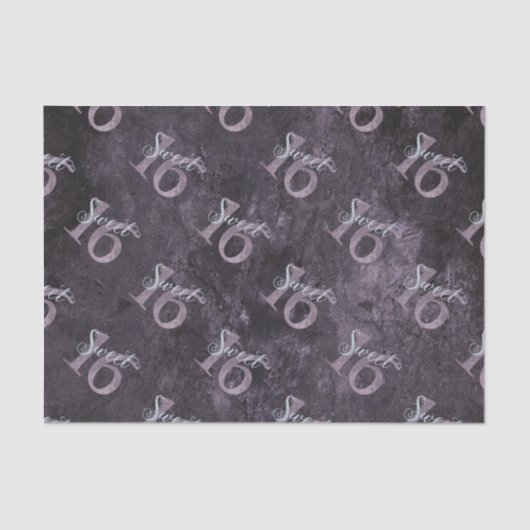 第16期埃っぽいピンクローズ |スウィート16シルバーグリッター | 薄葉紙 (正面)