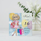 第16期女の子バースデーパーティー 招待状 (スタンド正面)