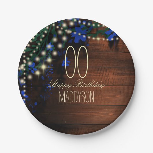 第16第18第21第30第40第50第60第70誕生日 ペーパープレート (正面)