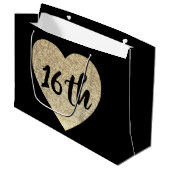 第16誕生日のギフトバッグ ラージペーパーバッグ (正面アングル)