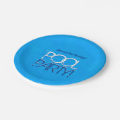 第16誕生日のプールを囲んでのパーティの保存日付P04Z ペーパープレート (アングル)